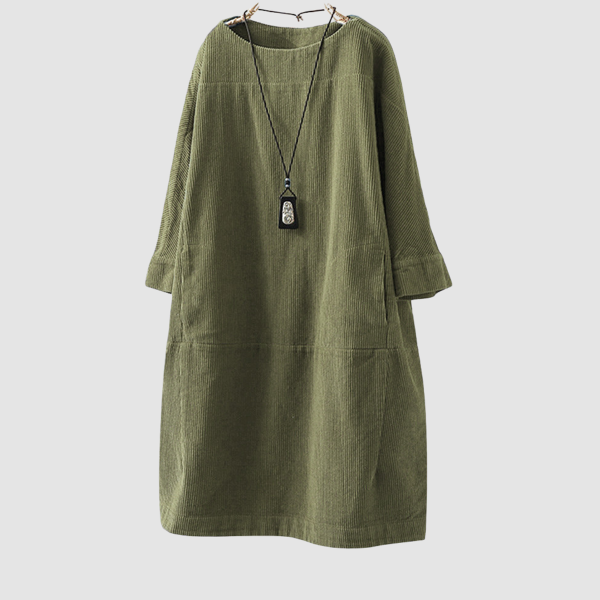 Novera | vestido suelto de manga tres cuartos