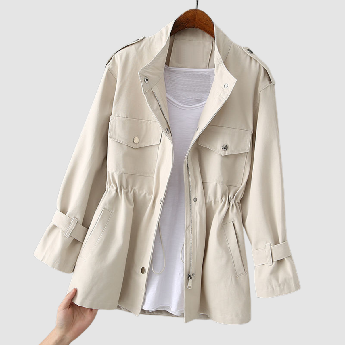 Aven | Gabardina con cintura
