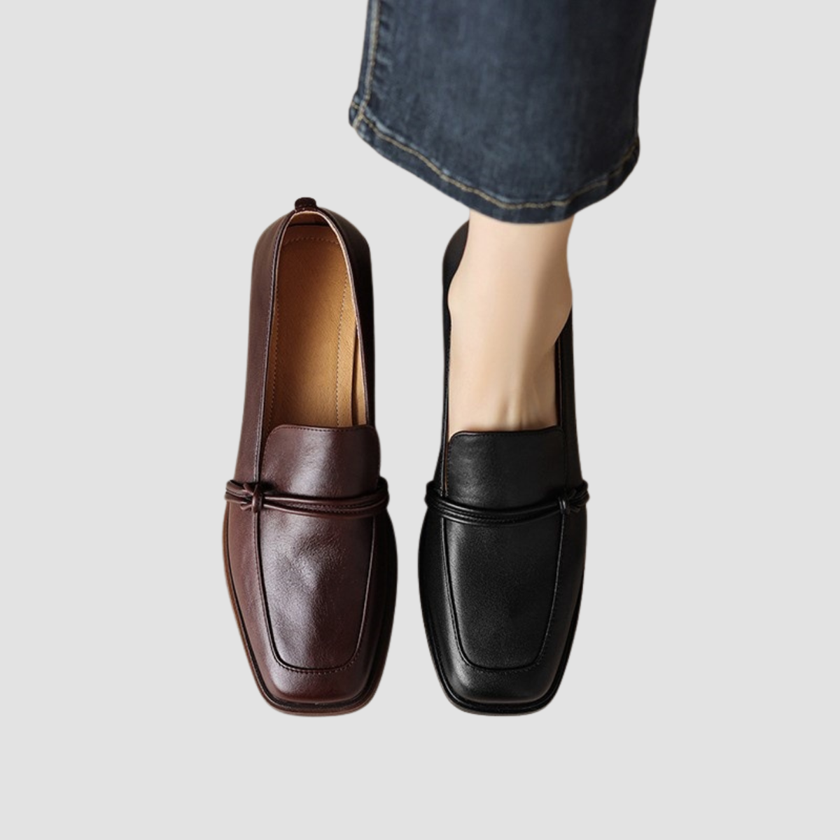 Auri | Scarpe in pelle con tacco medio