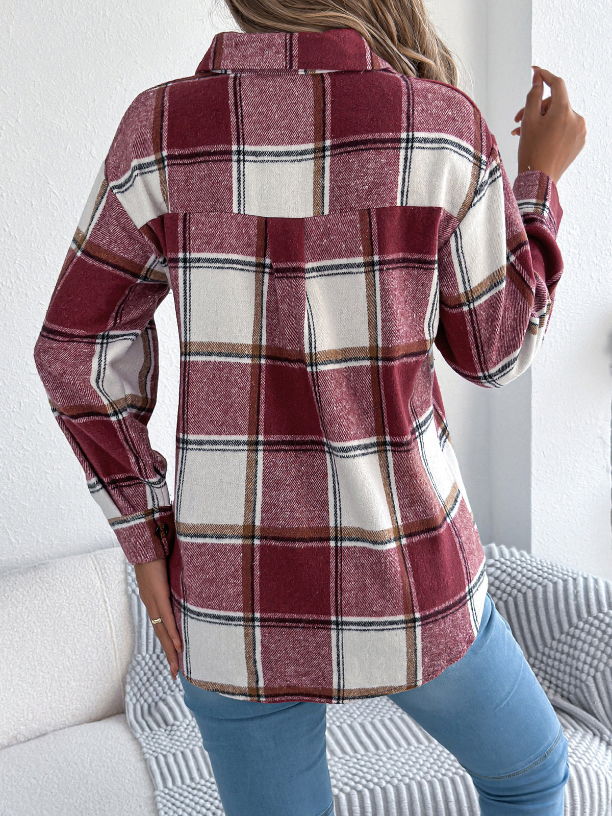 Aven | Blusa scozzese casual