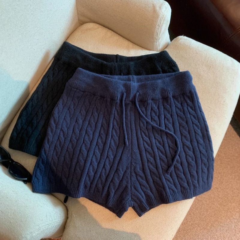 Nola | Pantaloncini in maglia a trecce