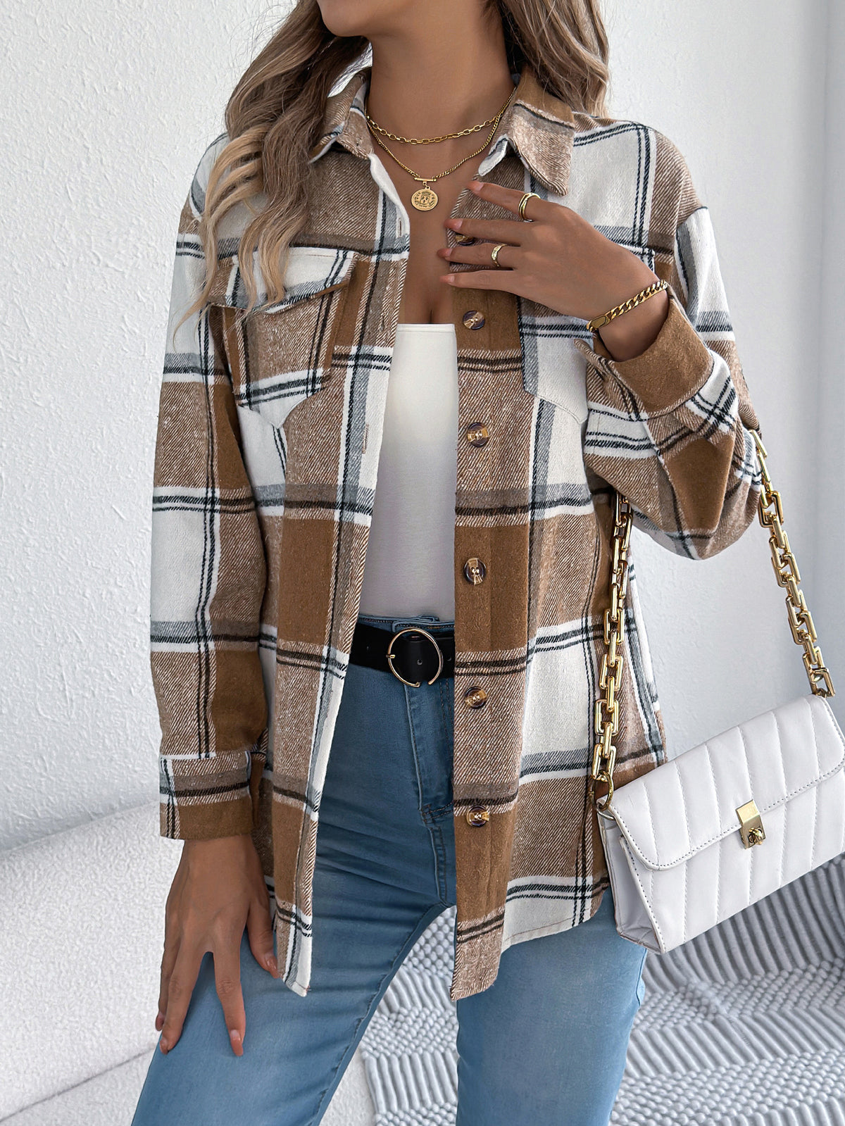 Aven | Blusa scozzese casual