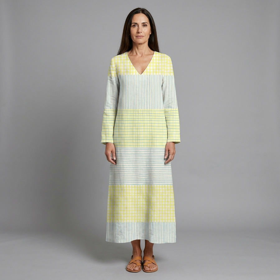 Rosa dress - front view, studio model