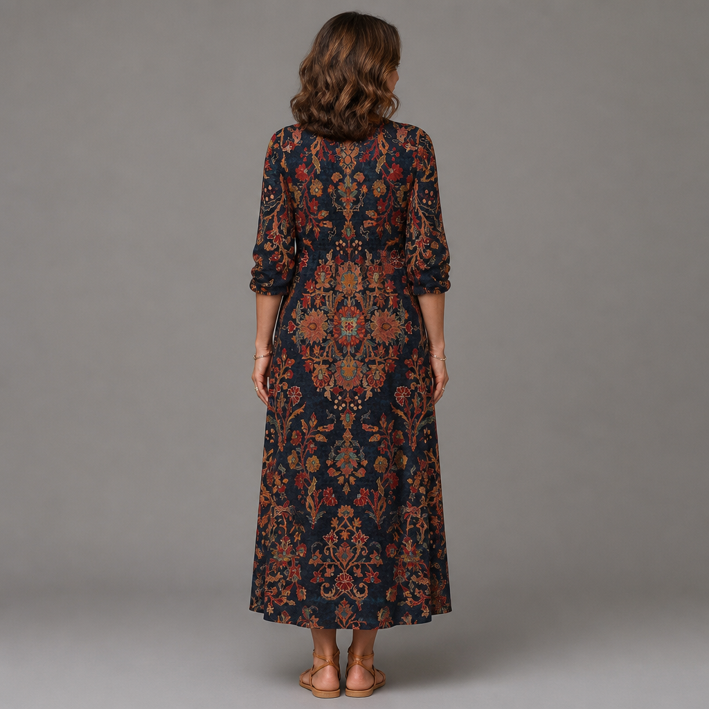Gabriela dress - back view, studio model