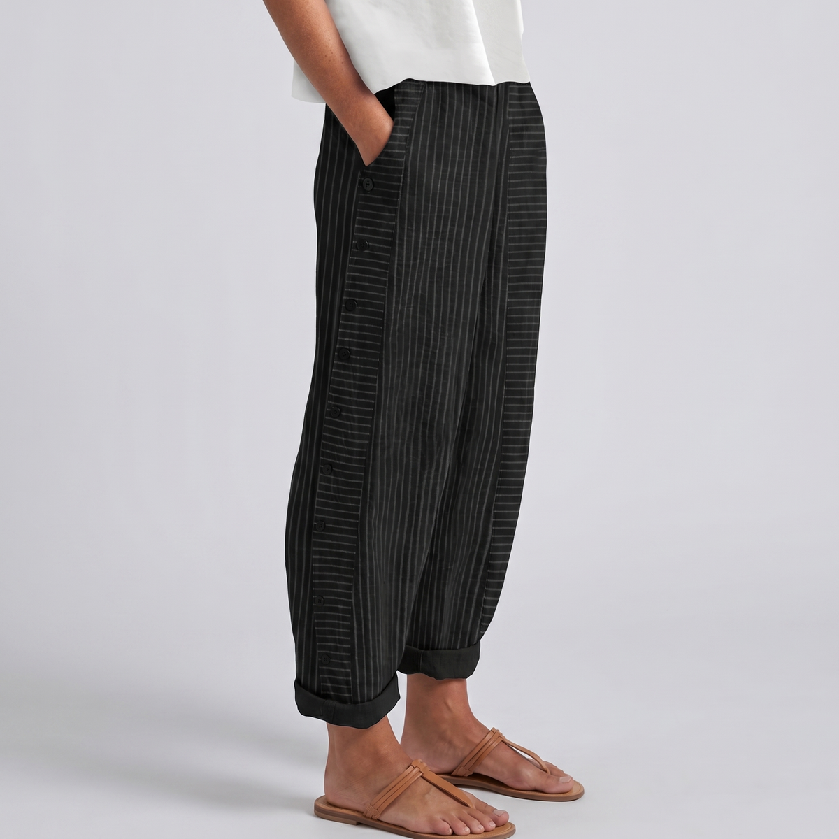 Marina | Pantalone Leggero a Righe