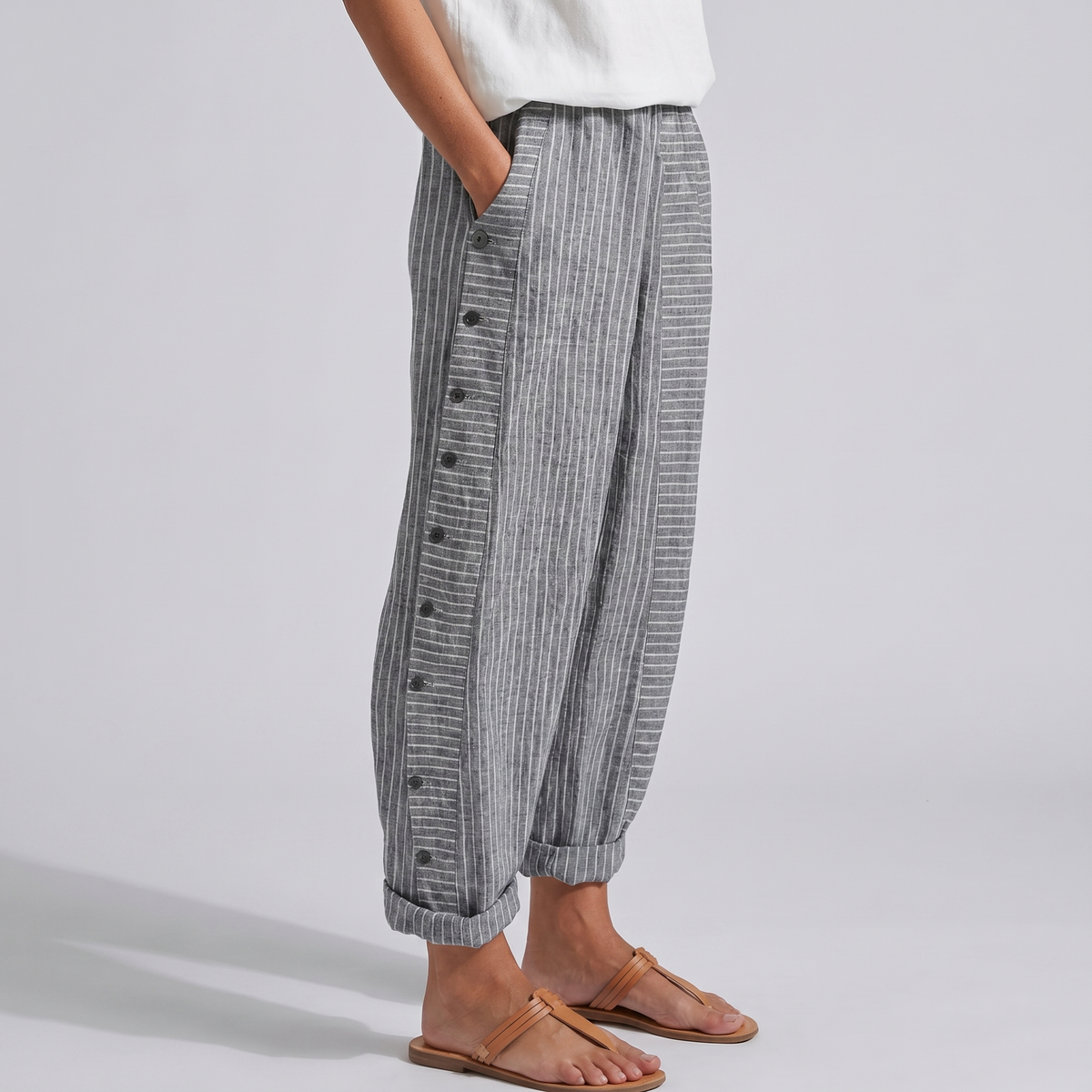 Marina | Pantalone Leggero a Righe